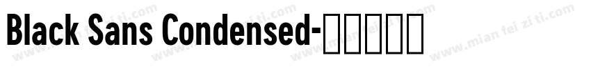 Black Sans Condensed字体转换